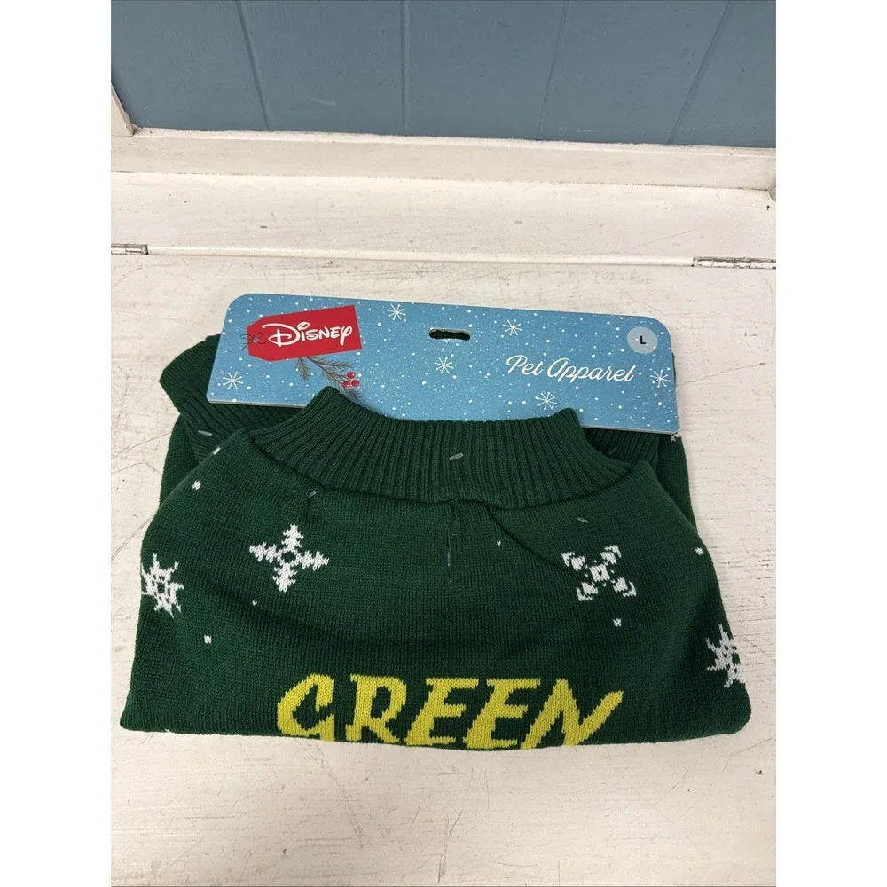 Disney Kermit‎ The Frog Pet Sweater Green Christmas Halloween Cat Dog Costume L